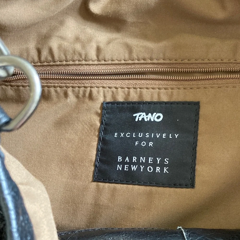 Vintage Tano for Barney’s New York oversized hobo shoulder Bag in black